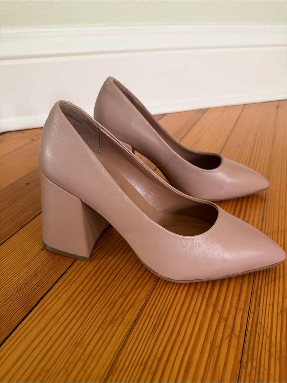 AEROSOLES Nude Block Heel Pumps